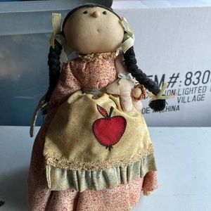 Apple Cheeks Doll Fabric Vintage